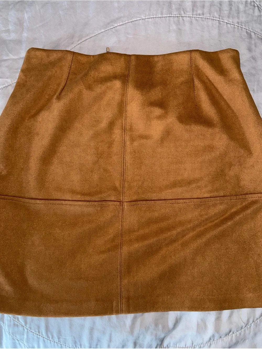Have Faux Suede Mini Skirt - Camel